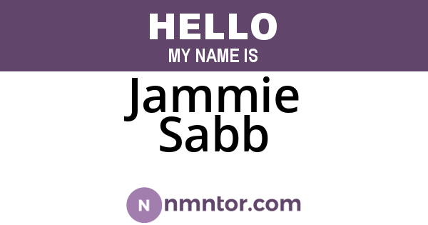 Jammie Sabb