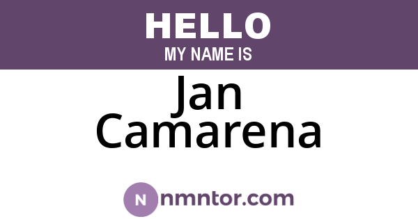 Jan Camarena