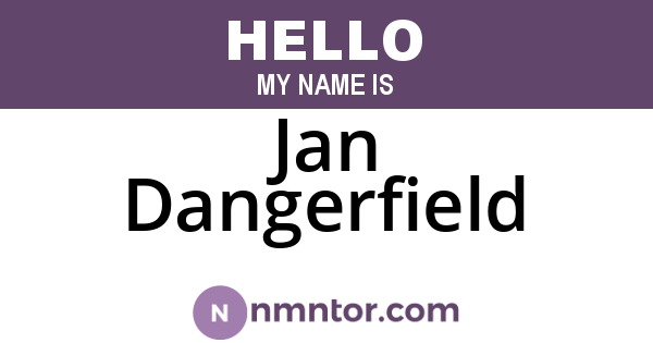 Jan Dangerfield