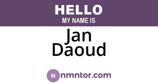 Jan Daoud