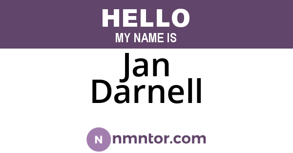 Jan Darnell