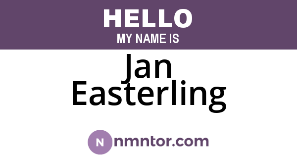 Jan Easterling