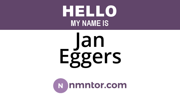 Jan Eggers
