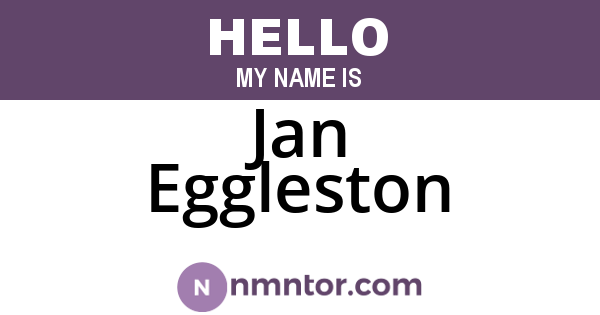 Jan Eggleston