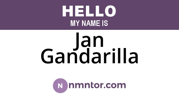Jan Gandarilla