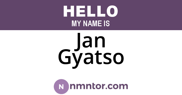Jan Gyatso