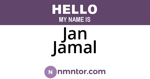 Jan Jamal