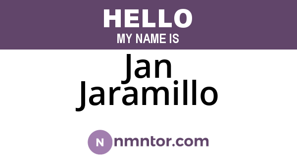 Jan Jaramillo