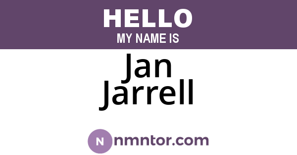 Jan Jarrell