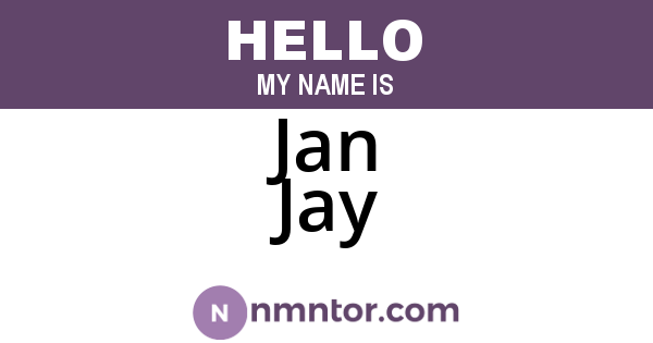 Jan Jay