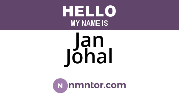 Jan Johal