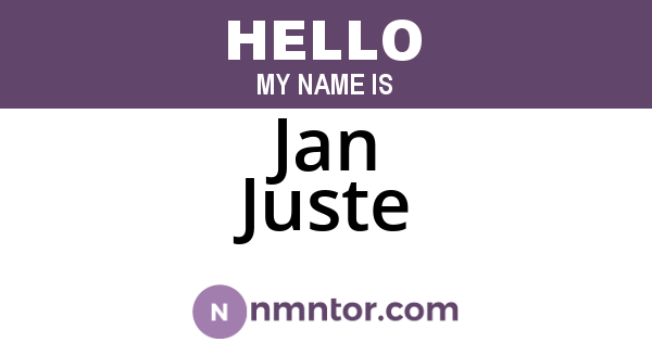 Jan Juste