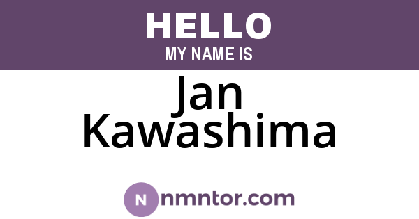 Jan Kawashima
