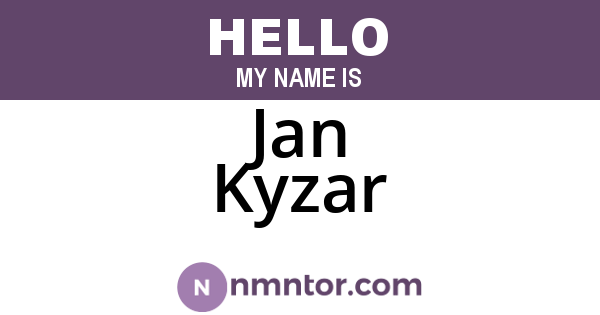 Jan Kyzar