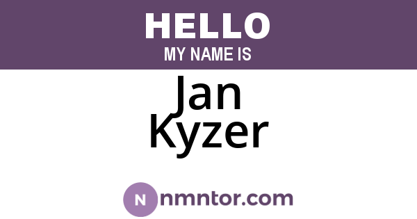 Jan Kyzer