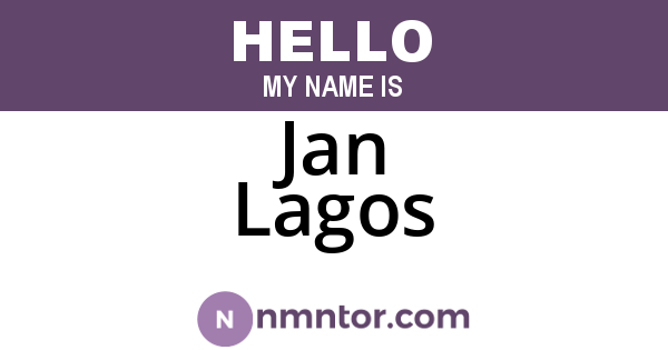 Jan Lagos