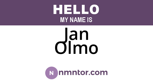 Jan Olmo
