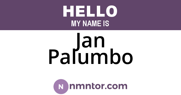 Jan Palumbo