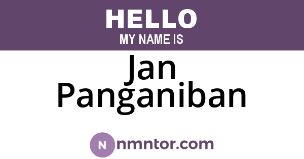 Jan Panganiban