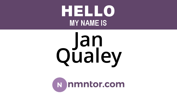 Jan Qualey