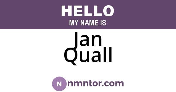 Jan Quall