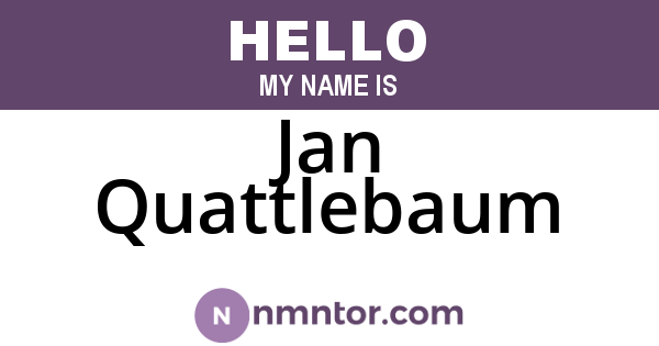 Jan Quattlebaum