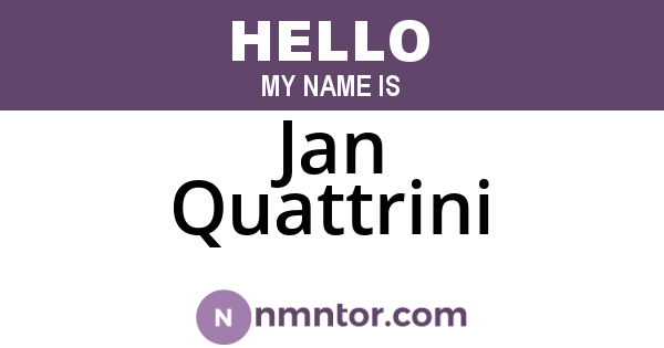 Jan Quattrini