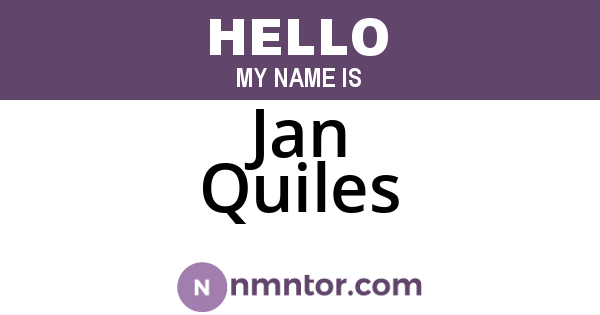 Jan Quiles