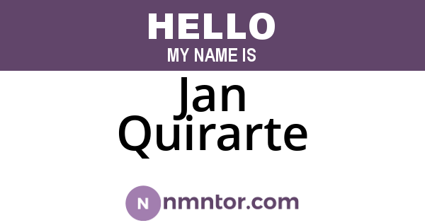 Jan Quirarte