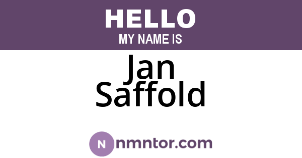 Jan Saffold