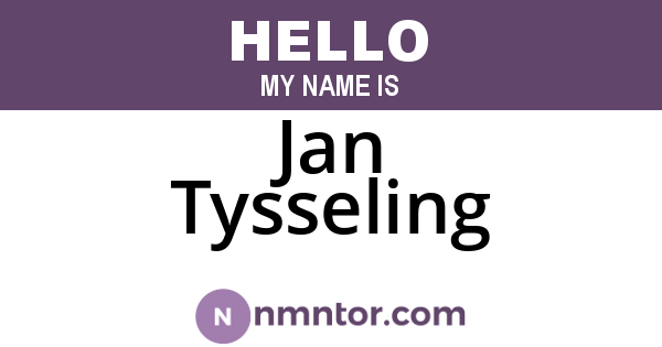 Jan Tysseling