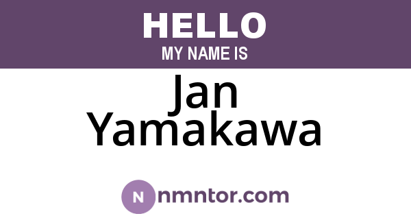 Jan Yamakawa