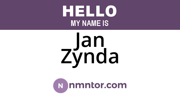 Jan Zynda