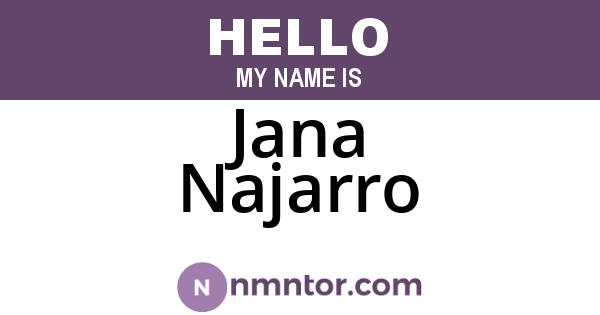 Jana Najarro