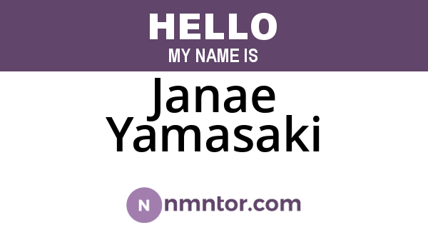 Janae Yamasaki