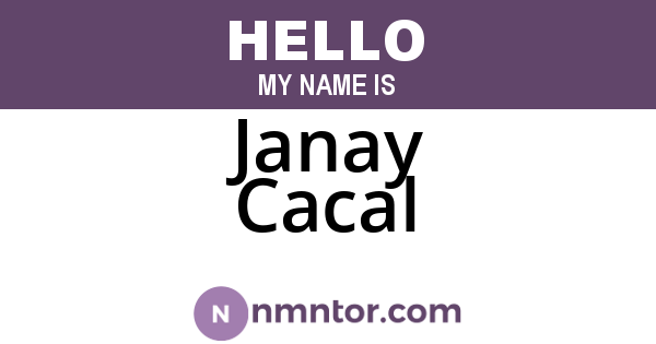 Janay Cacal