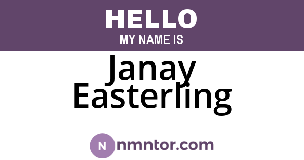 Janay Easterling