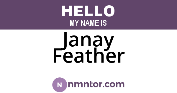 Janay Feather