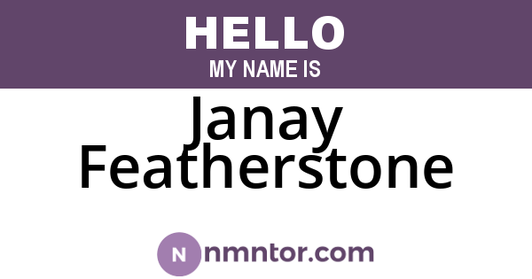Janay Featherstone
