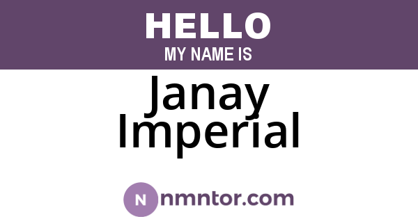 Janay Imperial