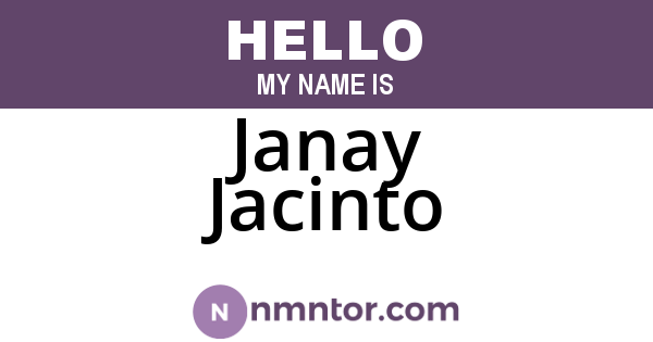 Janay Jacinto