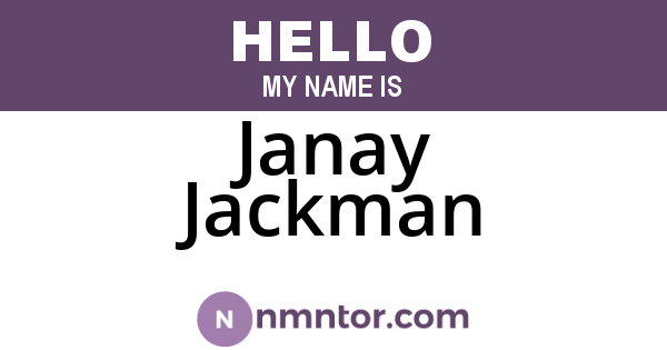 Janay Jackman