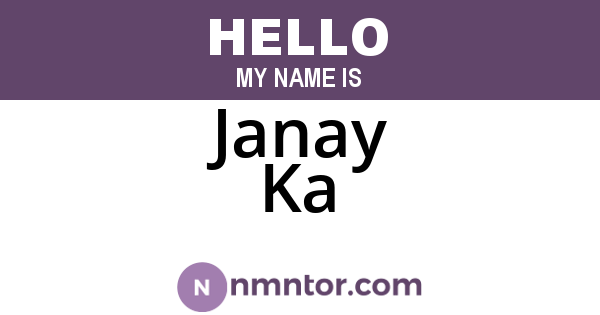Janay Ka