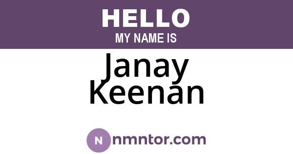 Janay Keenan