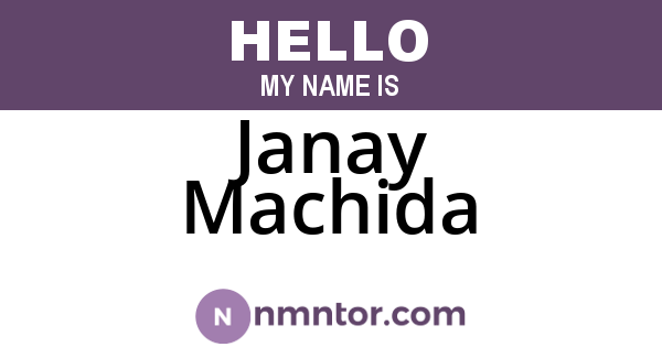 Janay Machida