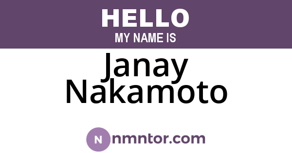 Janay Nakamoto