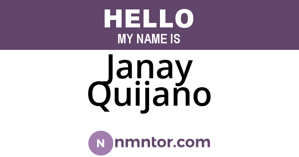 Janay Quijano