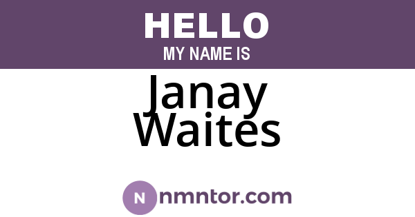 Janay Waites