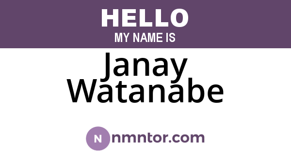 Janay Watanabe