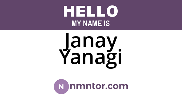 Janay Yanagi